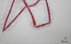 Abstract Mixed Media Drawing - Mid 20th Century by Rem Raymond Coninckx Belgium