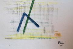 Abstract Mixed Media Drawing
