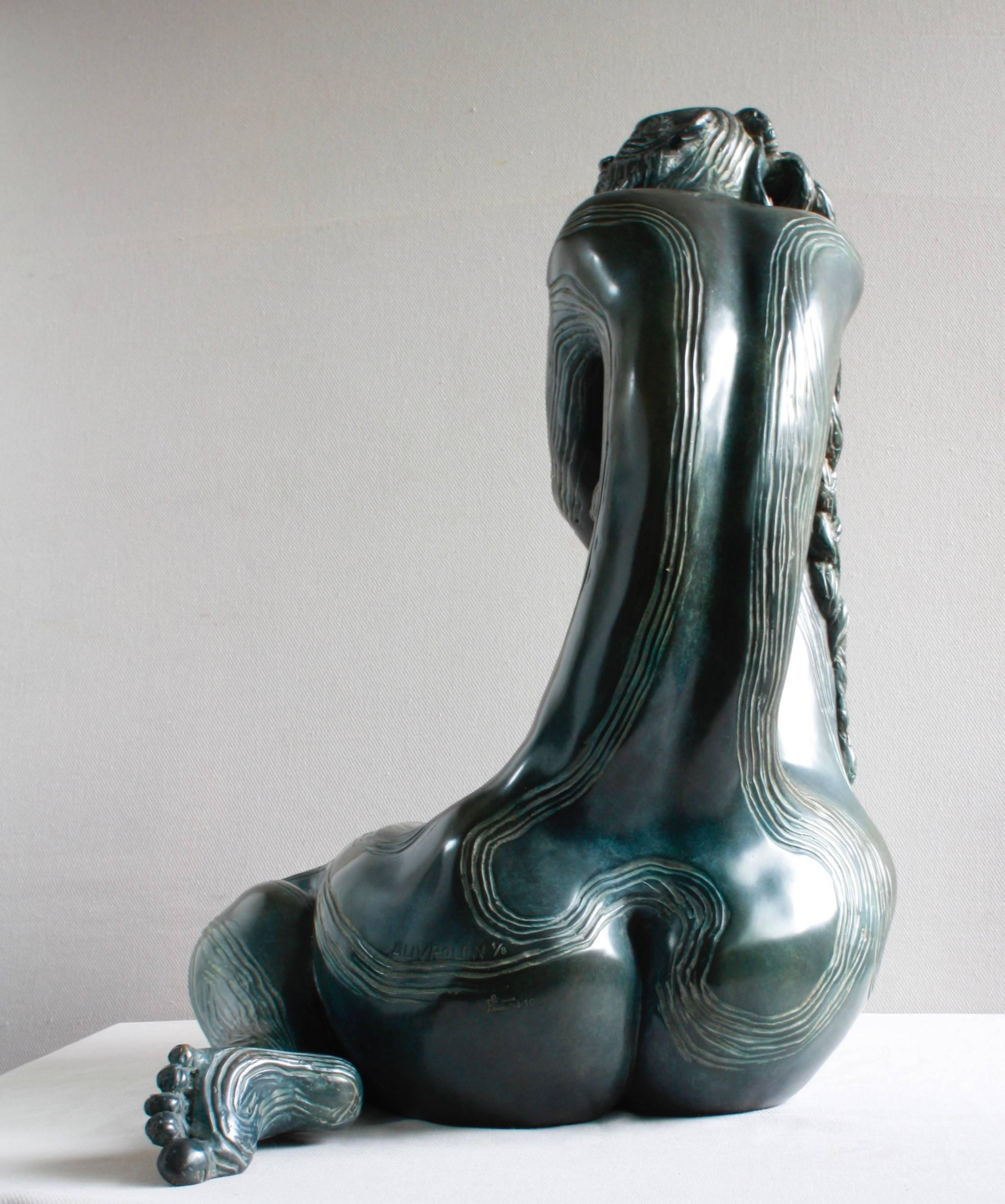 Steph - Contemporain Sculpture par Francine Auvrouin