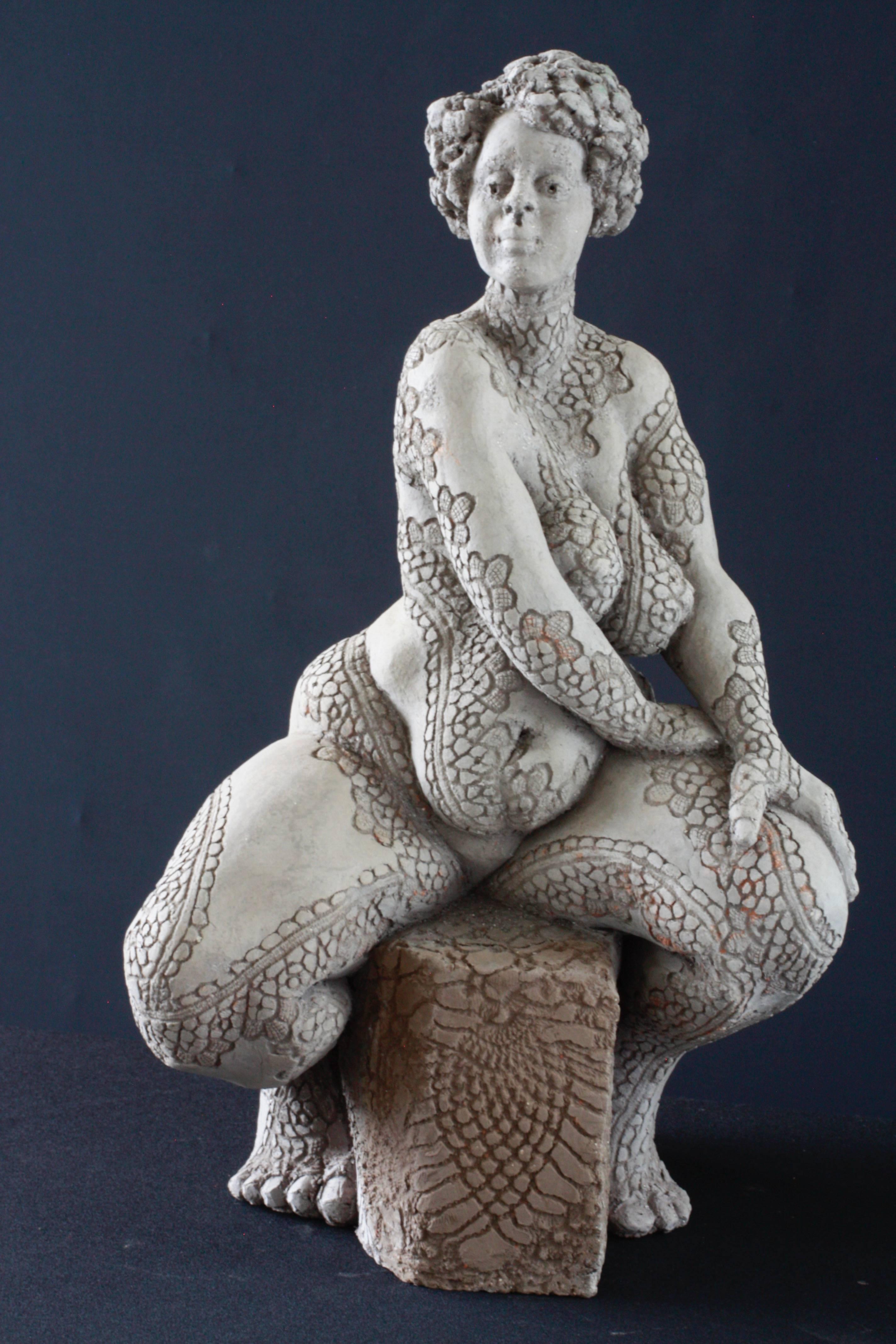 Nude Sculpture Francine Auvrouin - Djouher II 