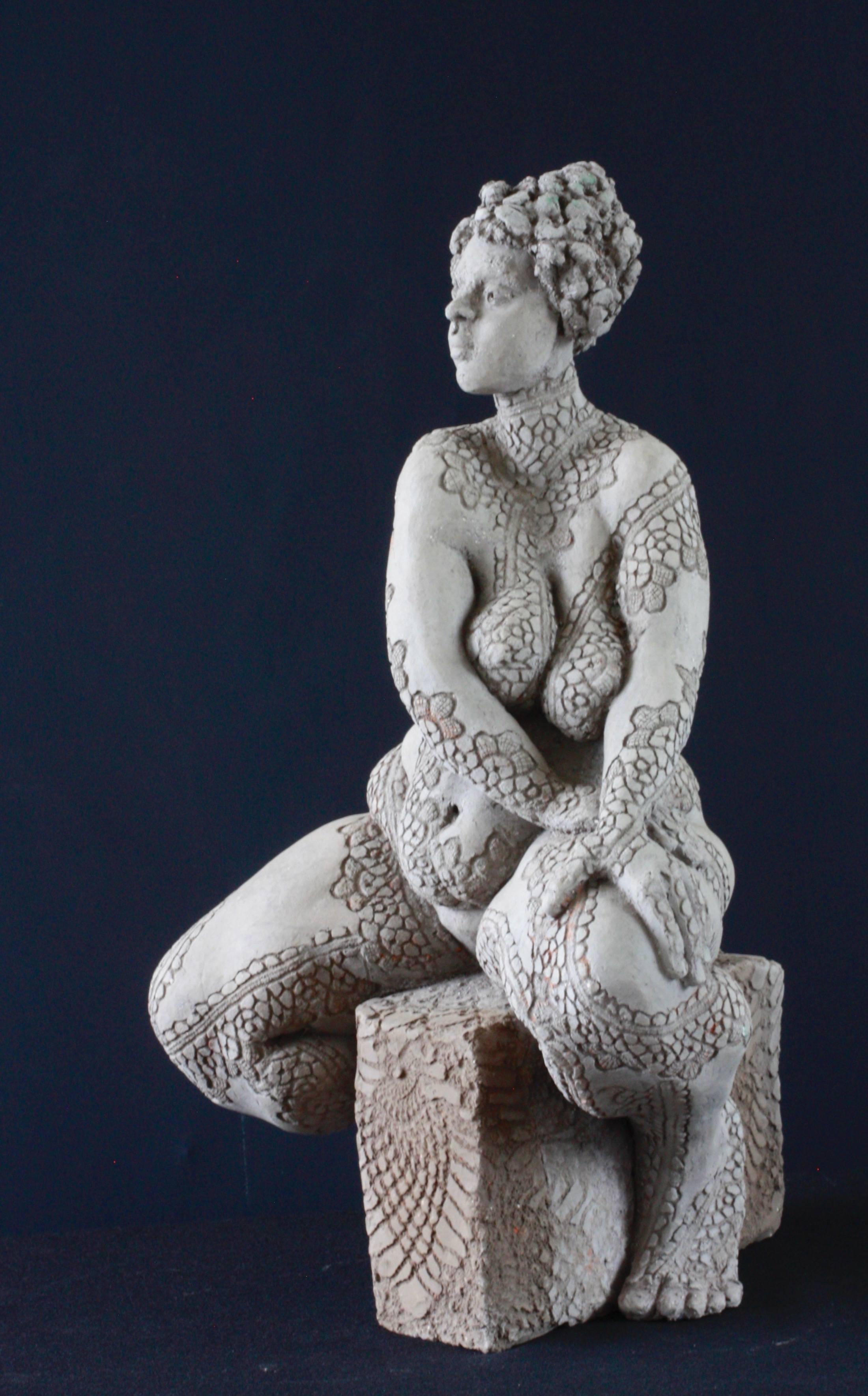 Djouher II  - Contemporain Sculpture par Francine Auvrouin