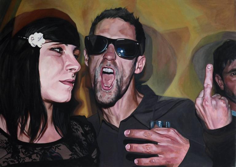Jérome Romain Figurative Painting - Fu.. me