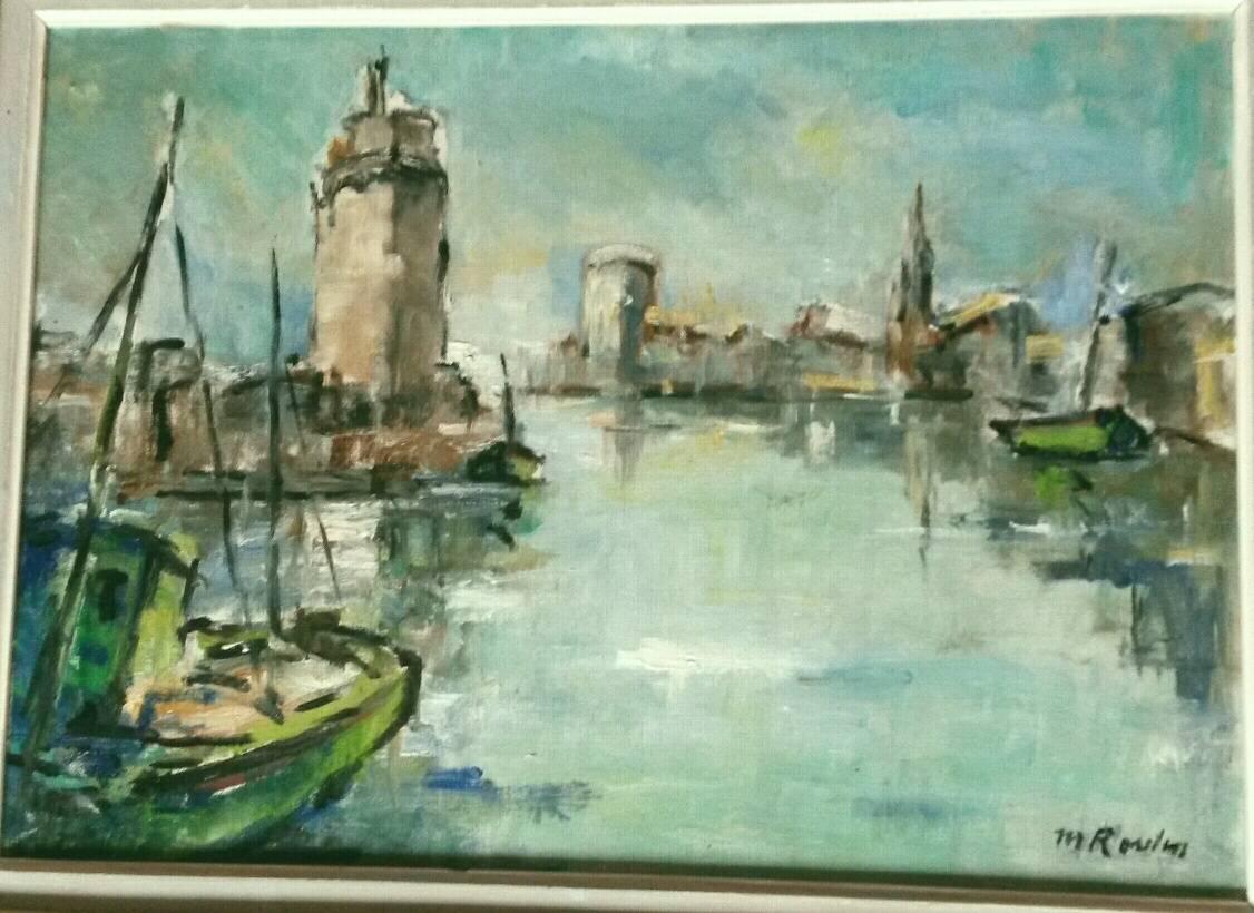 French Post Impressionist Marina  Painting by Rossini 1