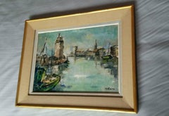 French Post Impressionist Marina  Painting by Rossini