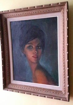 Portrait of a Feminist Parisian Girl by the 60's  by Jules Gustave  Lempereur