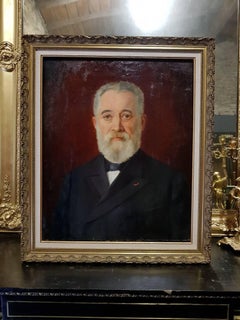 19th Cent Academic French School Portrait of a French Man of Distinction