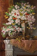 Still life with vases and flowers