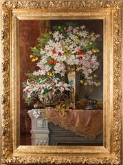 Still life with vases and flowers