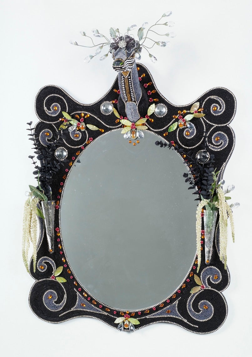 Deer Head Mirror - Art by Nancy Josephson