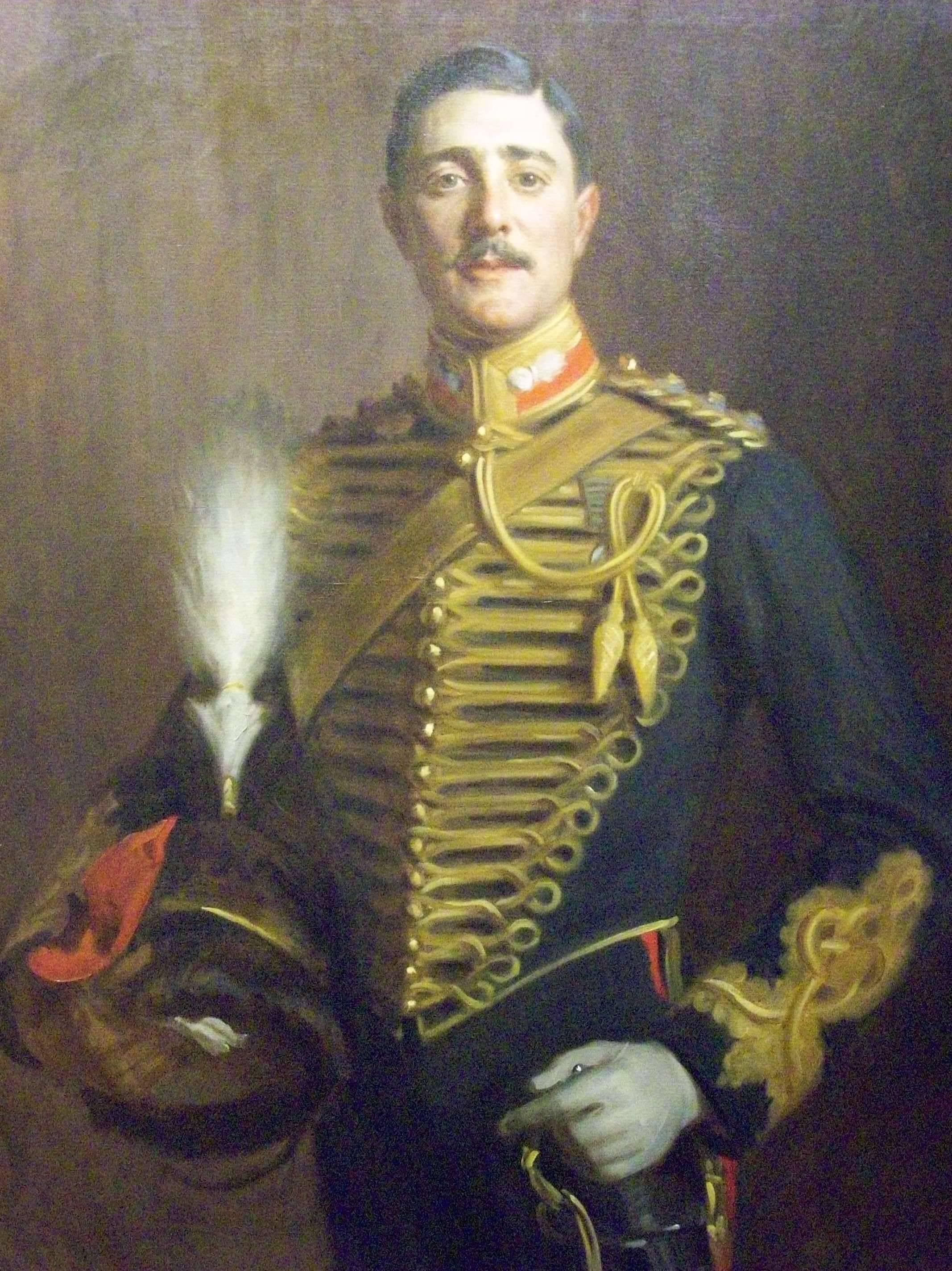 Herman Gustave Herkomer Portrait Painting - Portrait of Captain Weber