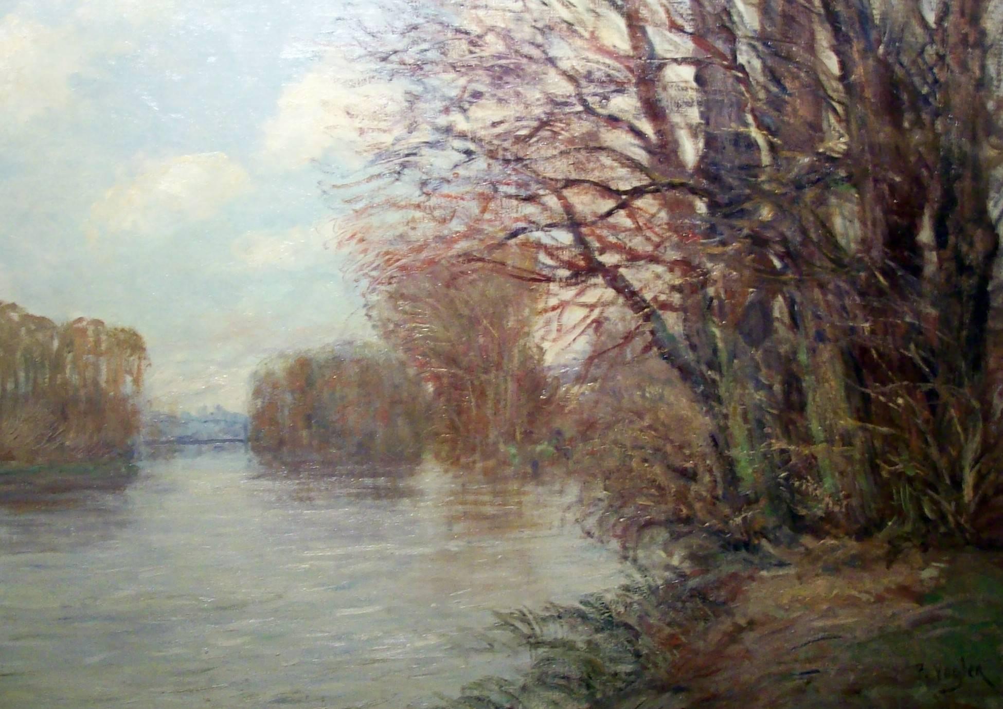 Paul Vogler Landscape Painting - Bord de Riviere