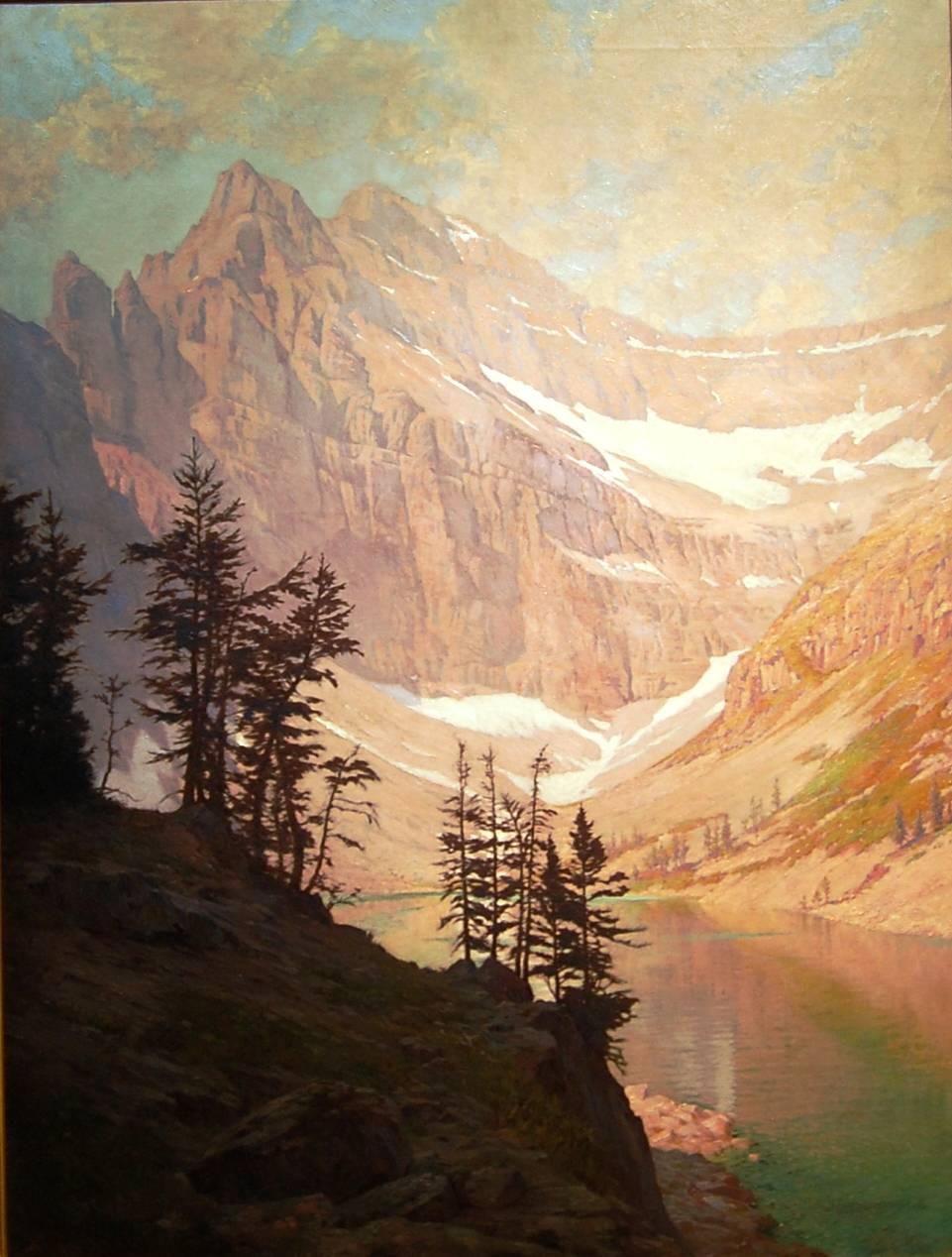 Harold Broadfield Warren Landscape Painting - Canadian Rockies
