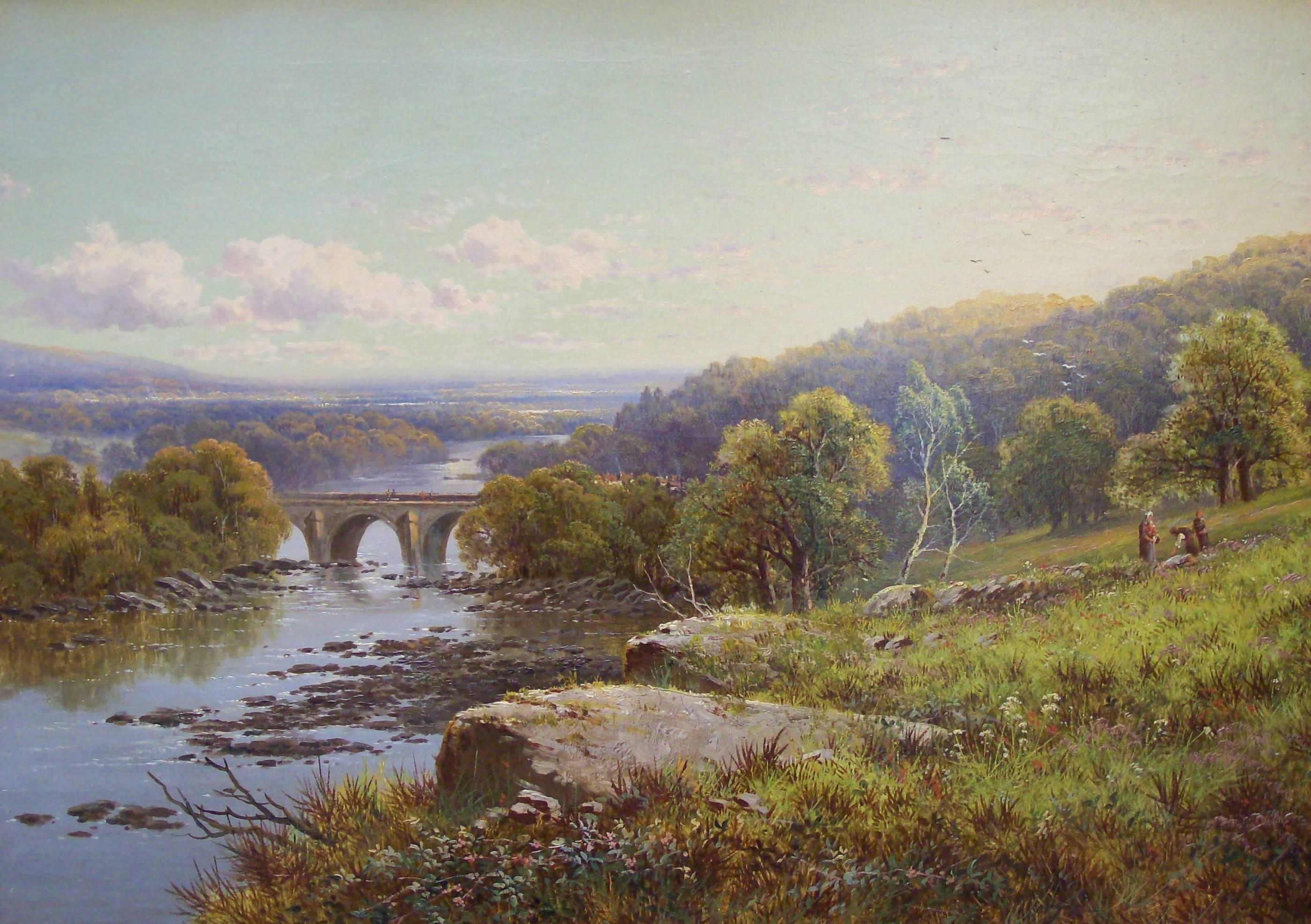 Edmund John Niemann Landscape Painting - Richmond, Yorkshire