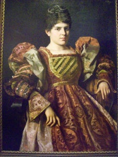 Antique An Austrian lady in court dress