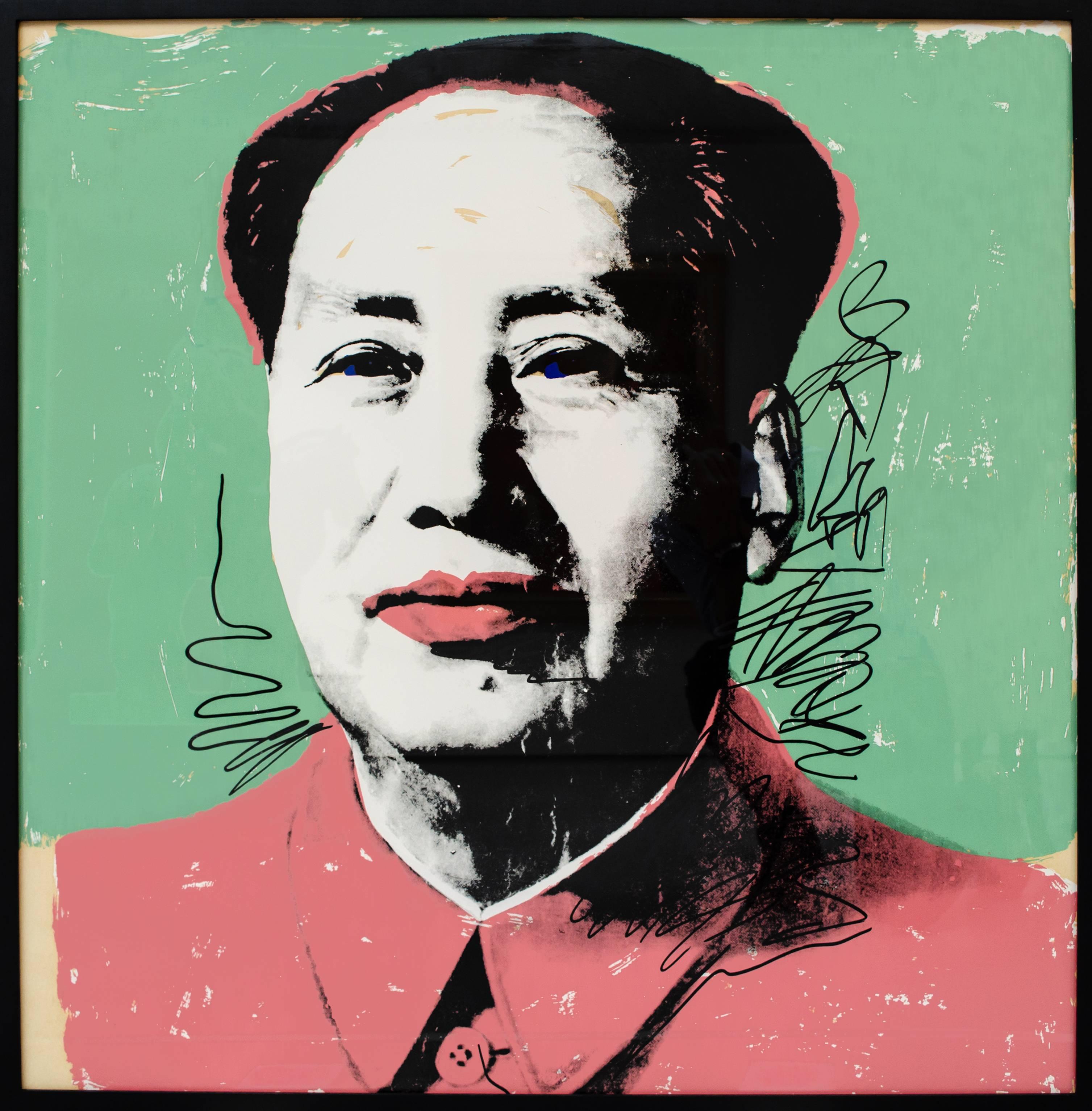 Andy Warhol Portrait Print -  Mao (F. & S. II. 95)