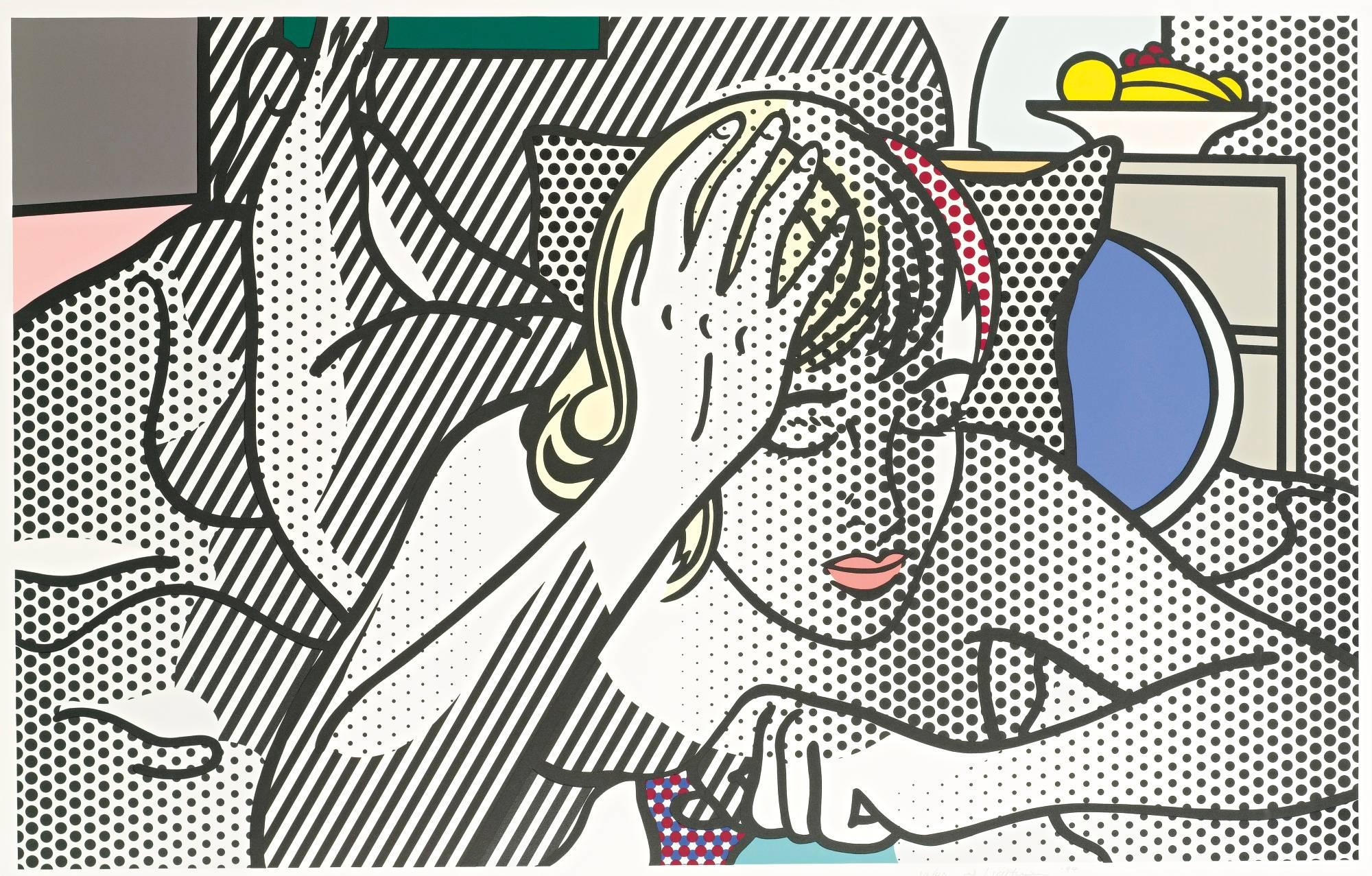 Roy Lichtenstein Figurative Print - Thinking Nude (C. 289)