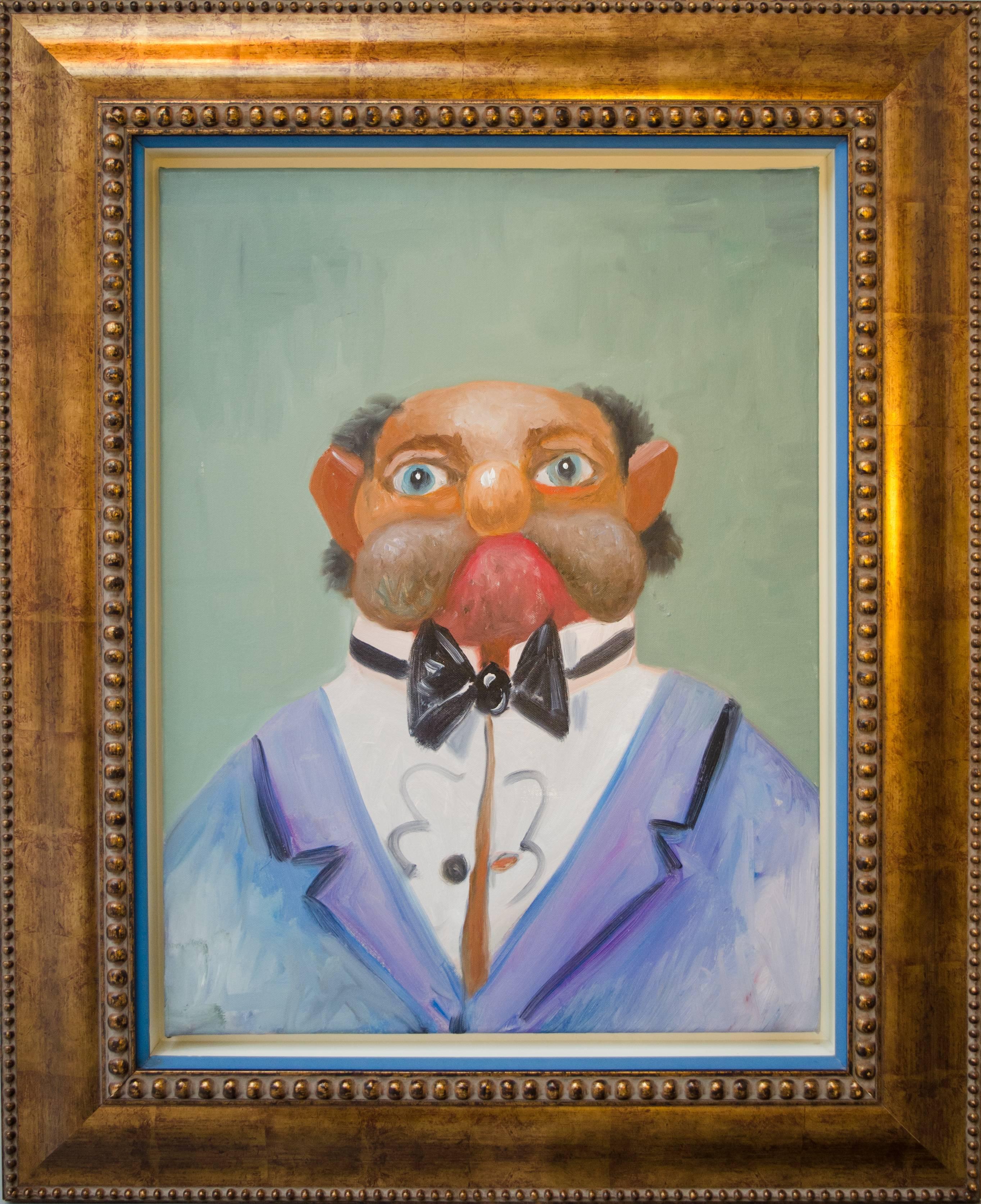 George Condo Portrait Painting - The Butler