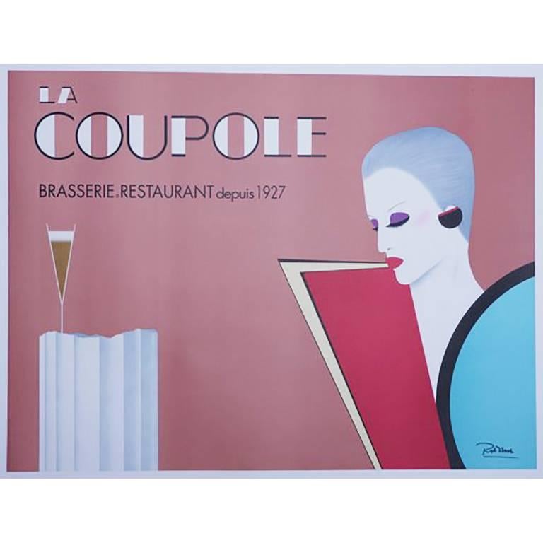 Razzia (Gérard Courbouleix–Dénériaz) Figurative Print - La Coupole Vintage Poster