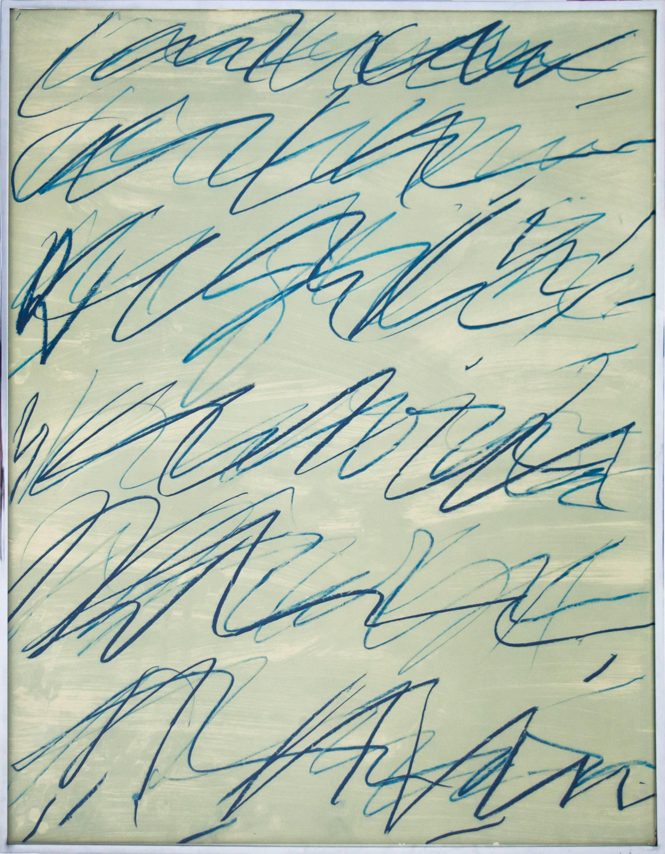 Cy Twombly Abstract Print - Roman Notes I (from Roman Notes)