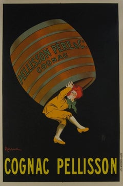 Cognac Pellisson Père & Co. Vintage Poster