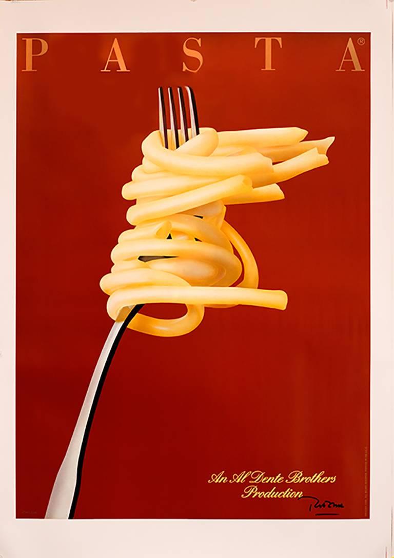 Razzia (Gérard Courbouleix–Dénériaz) Still-Life Print - Pasta - Razzia Original Poster