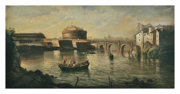 Ettore Ferrante Landscape Painting - ROME