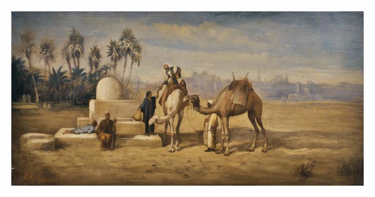 Francoise Vigneron Landscape Painting - ARABIAN LANDSCAPE