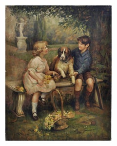CHILDREN WITH DOG