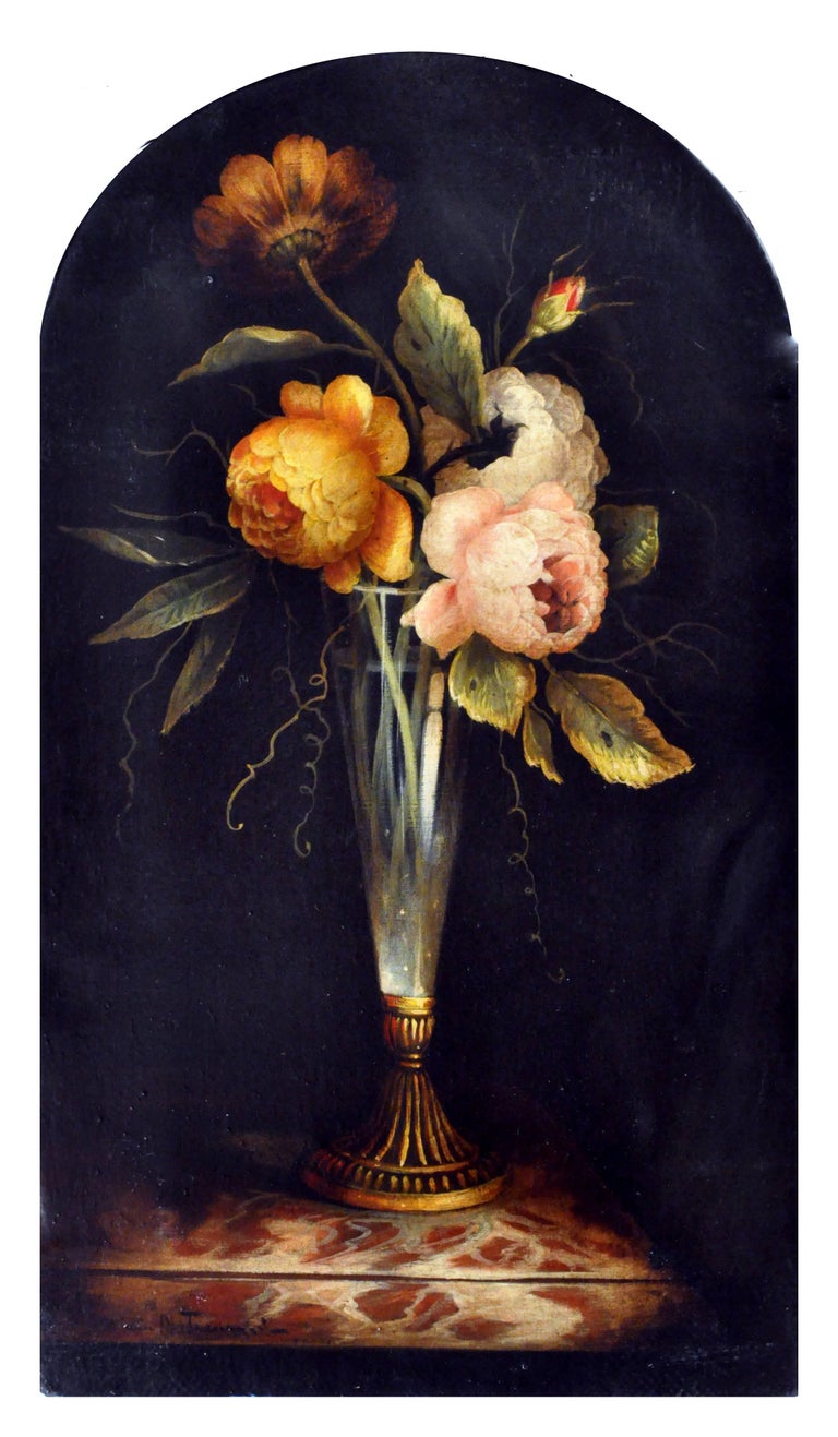 Carlo De Tommasi Still-Life Painting - FLOWERS