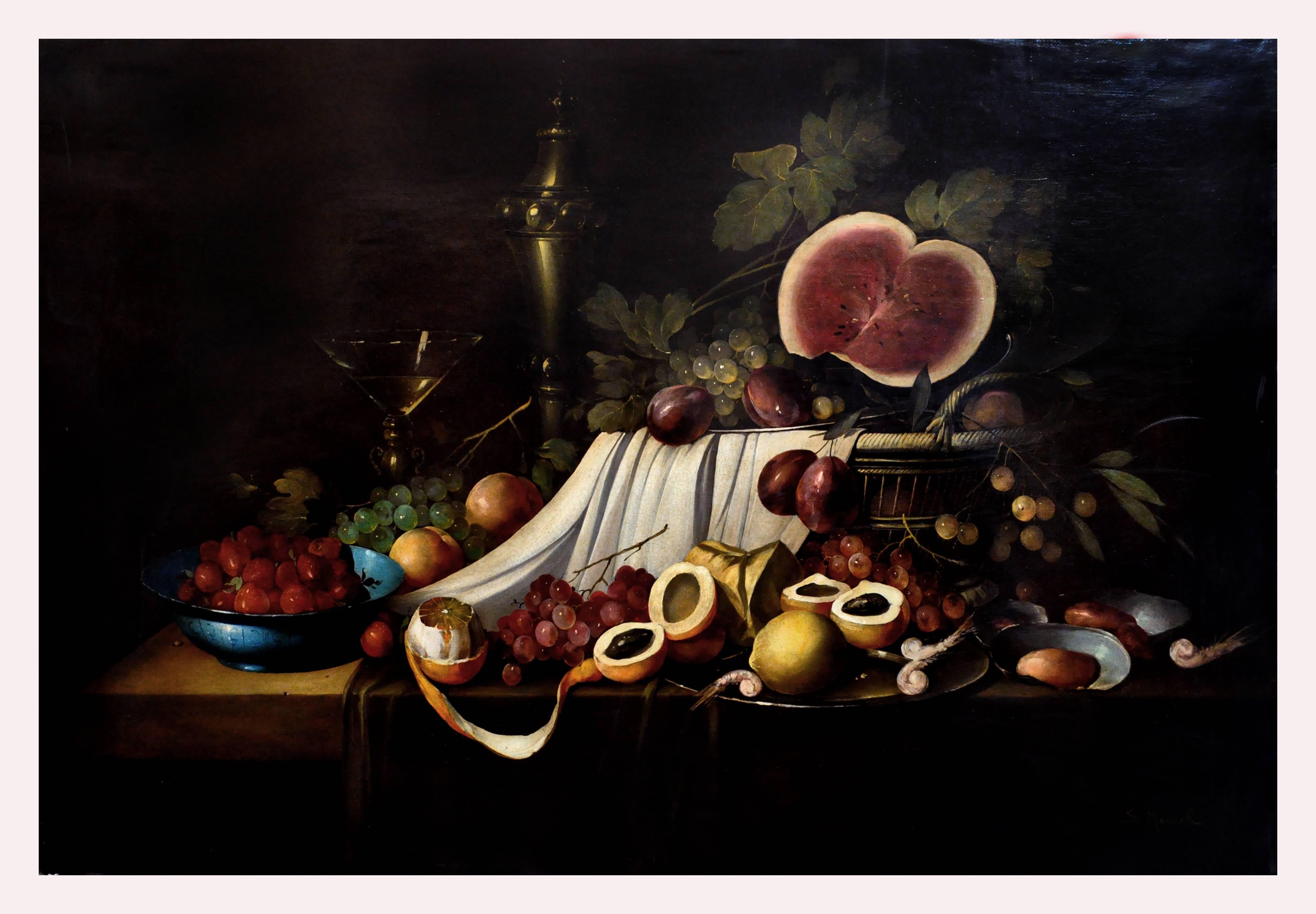 Still life - Salvatore Marinelli Italia 2008 - Oil on canvas cm.80x120
Frame available on request from our workshop