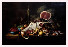 STILL LIFE - Italian oil on canvas painting, Salvatore Marinelli