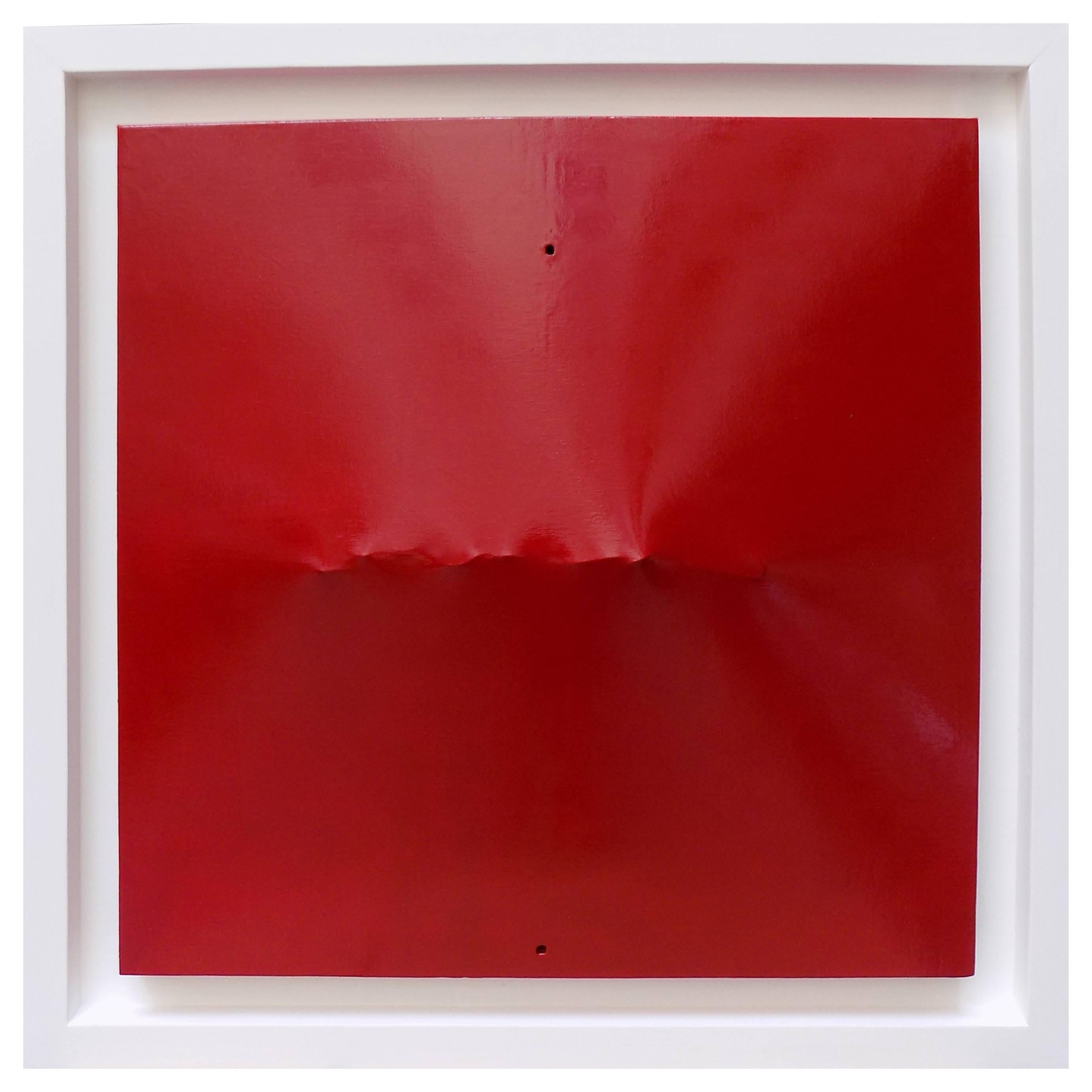 blood red mirror painting
