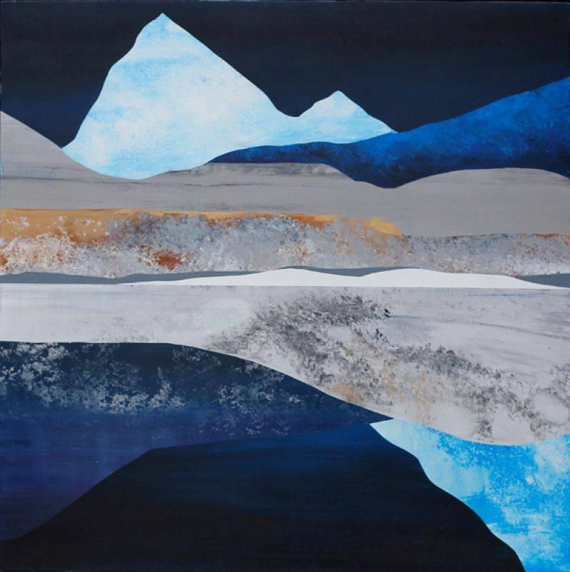 Sarah Winkler Landscape Painting - Ice Flow