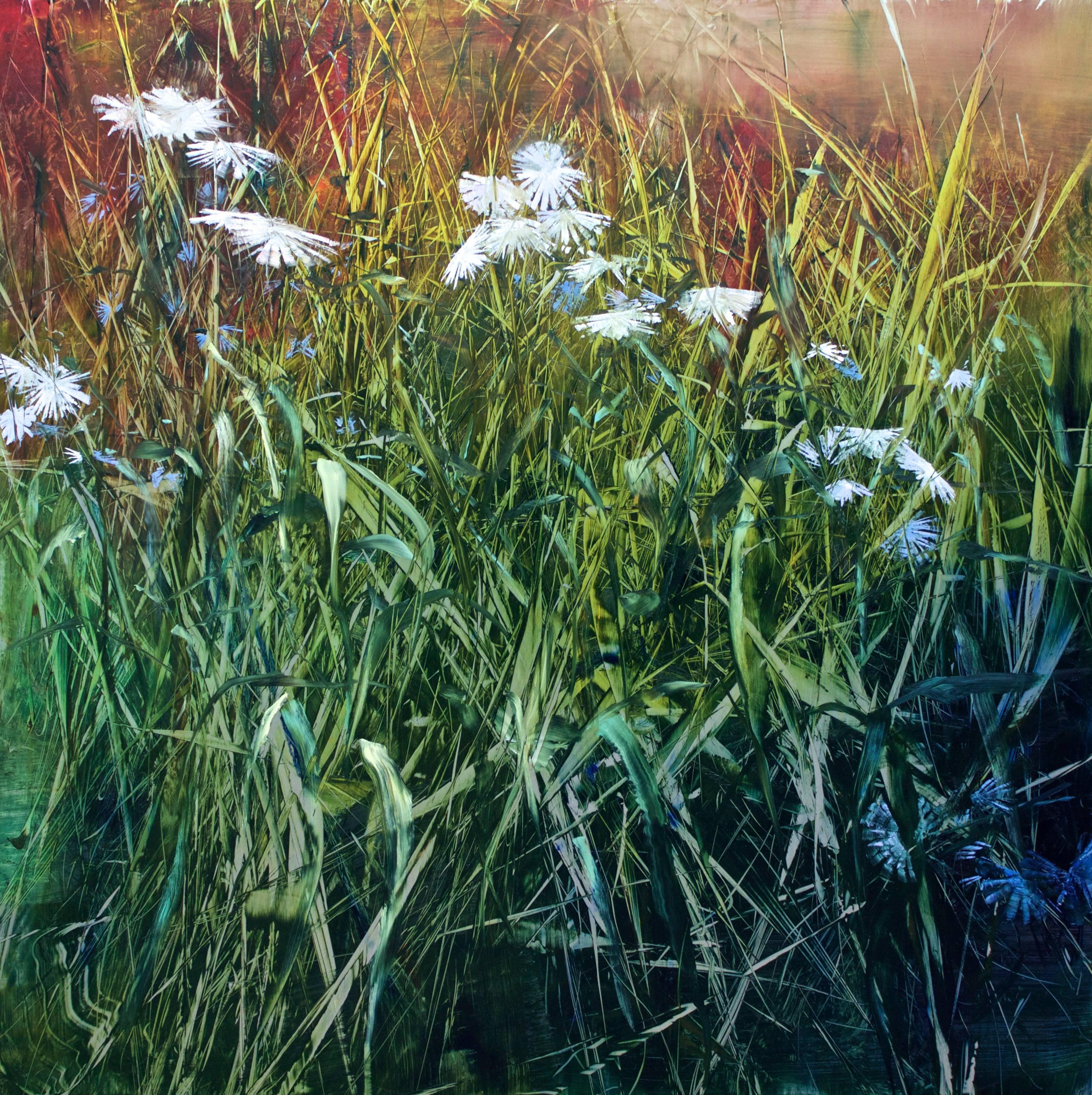Faye Mylen Landscape Painting - Daisies