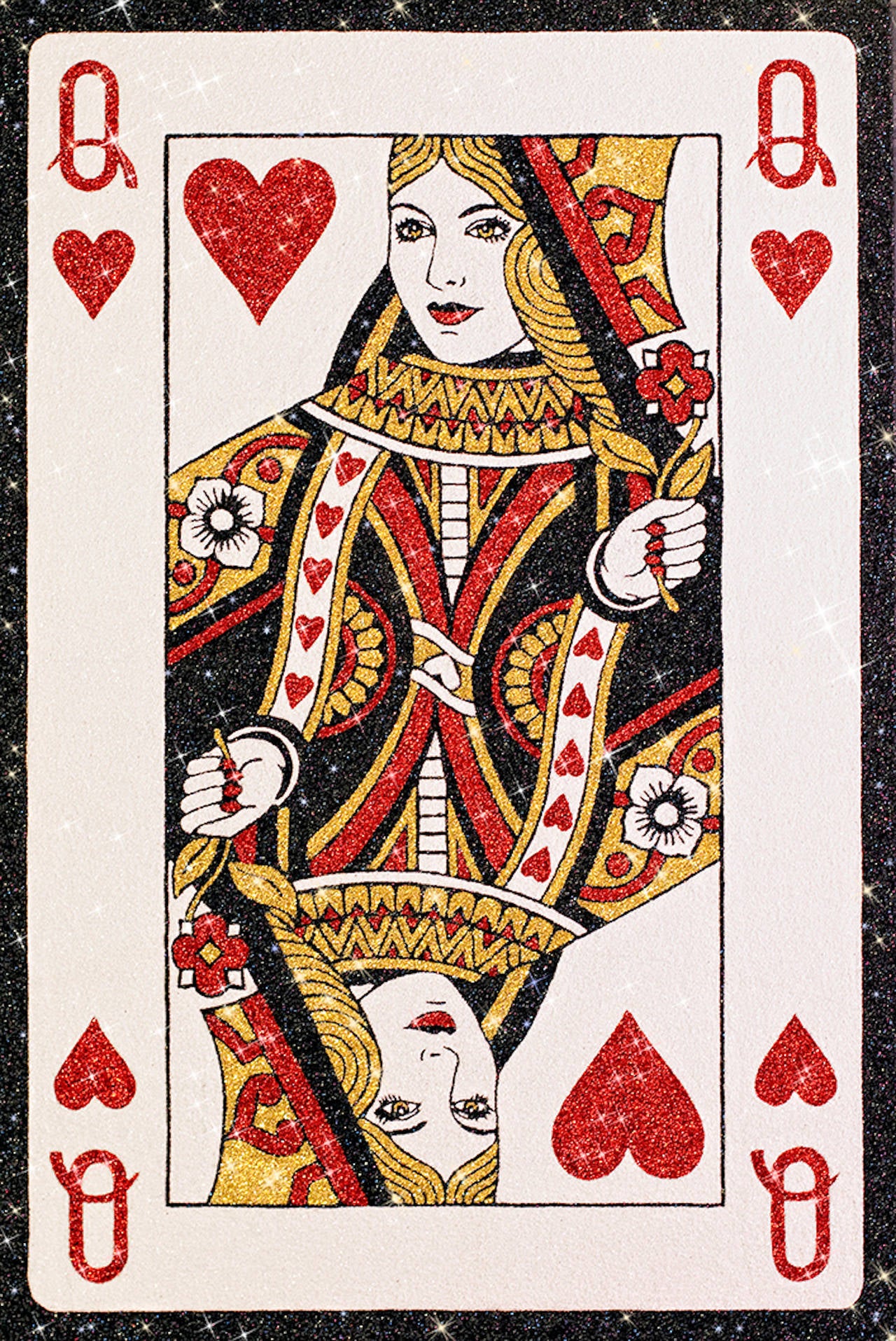 Queen Of Hearts - Painting by Camomile Hixon