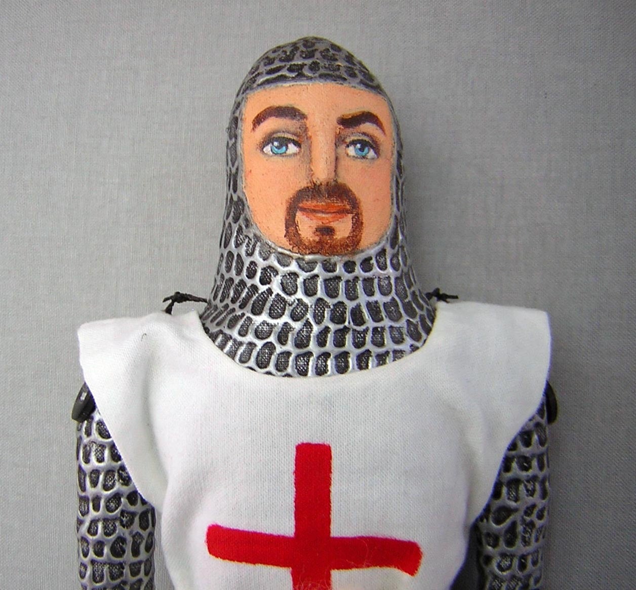 Hospitaller Knight [ Art Doll ] - Folk Art Mixed Media Art by Margarita Hernández-Maxson