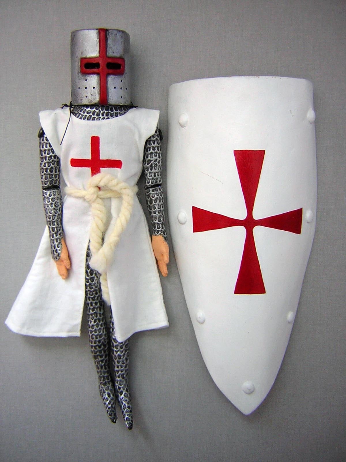 Hospitaller Knight [ Art Doll ] - Mixed Media Art by Margarita Hernández-Maxson