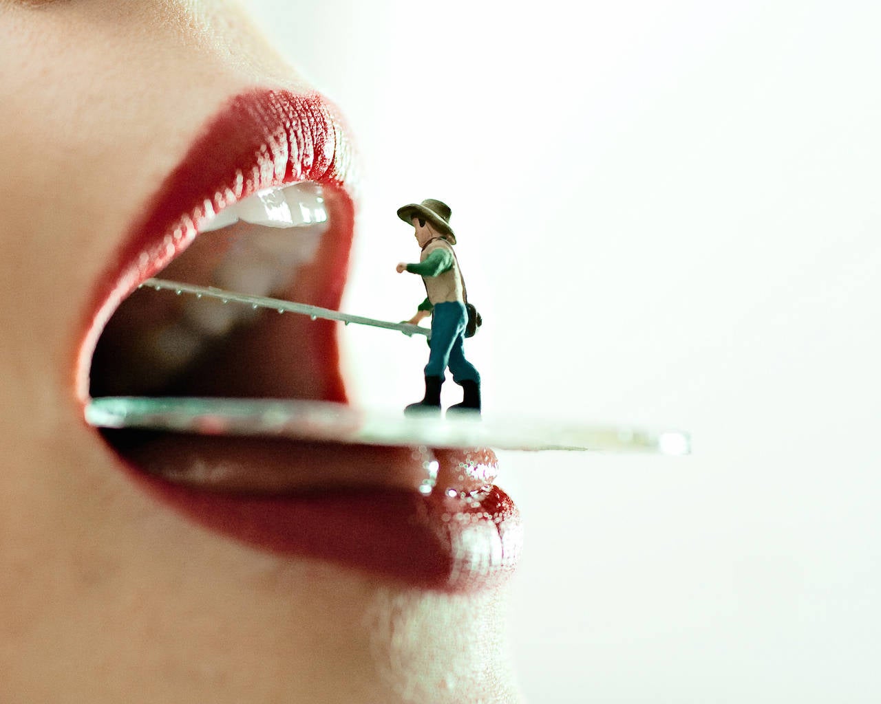 Adrien Broom Portrait Photograph - Fishing For Compliments