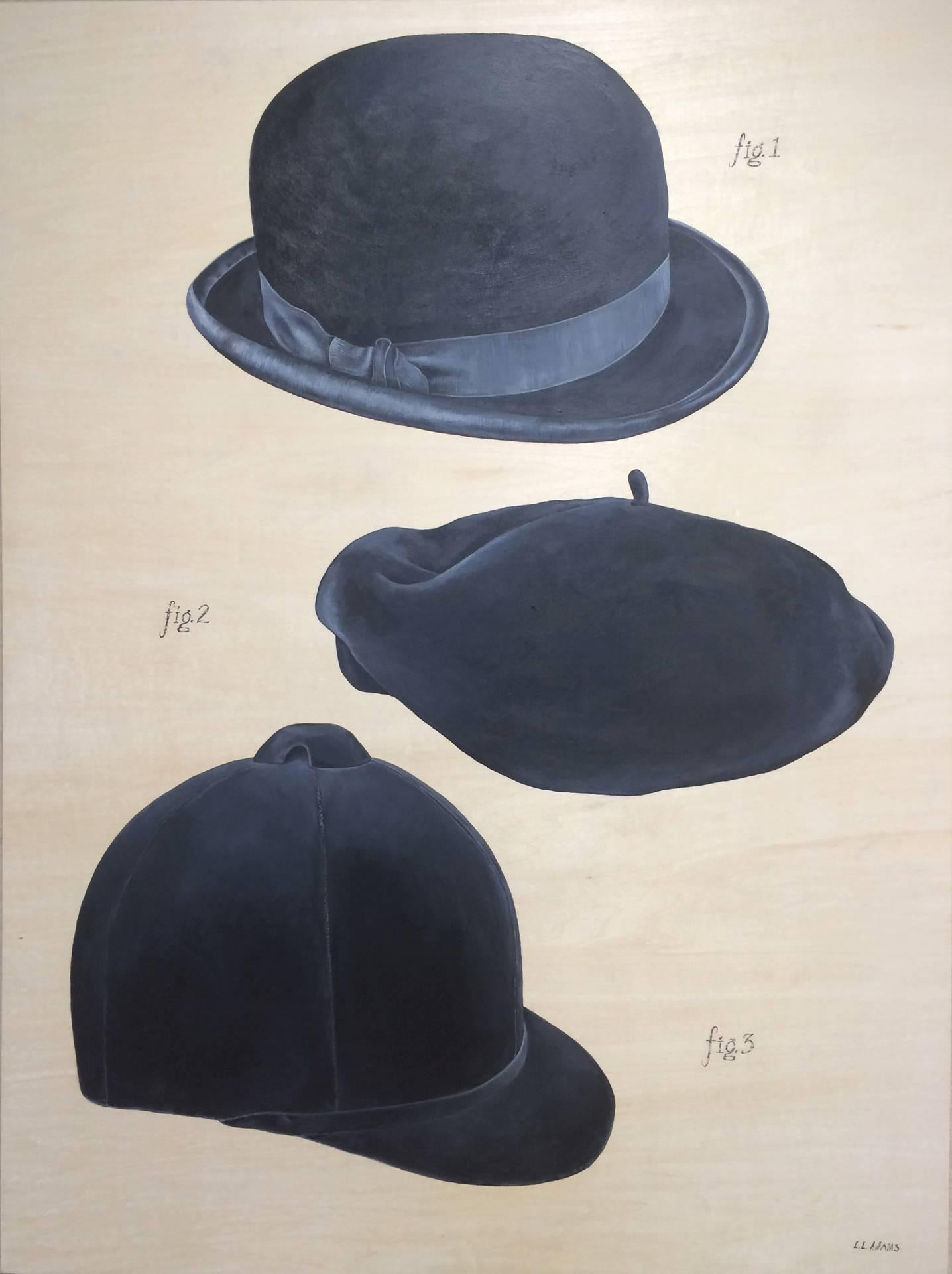 A Conversation of Hats  - Painting by Lisa Adams