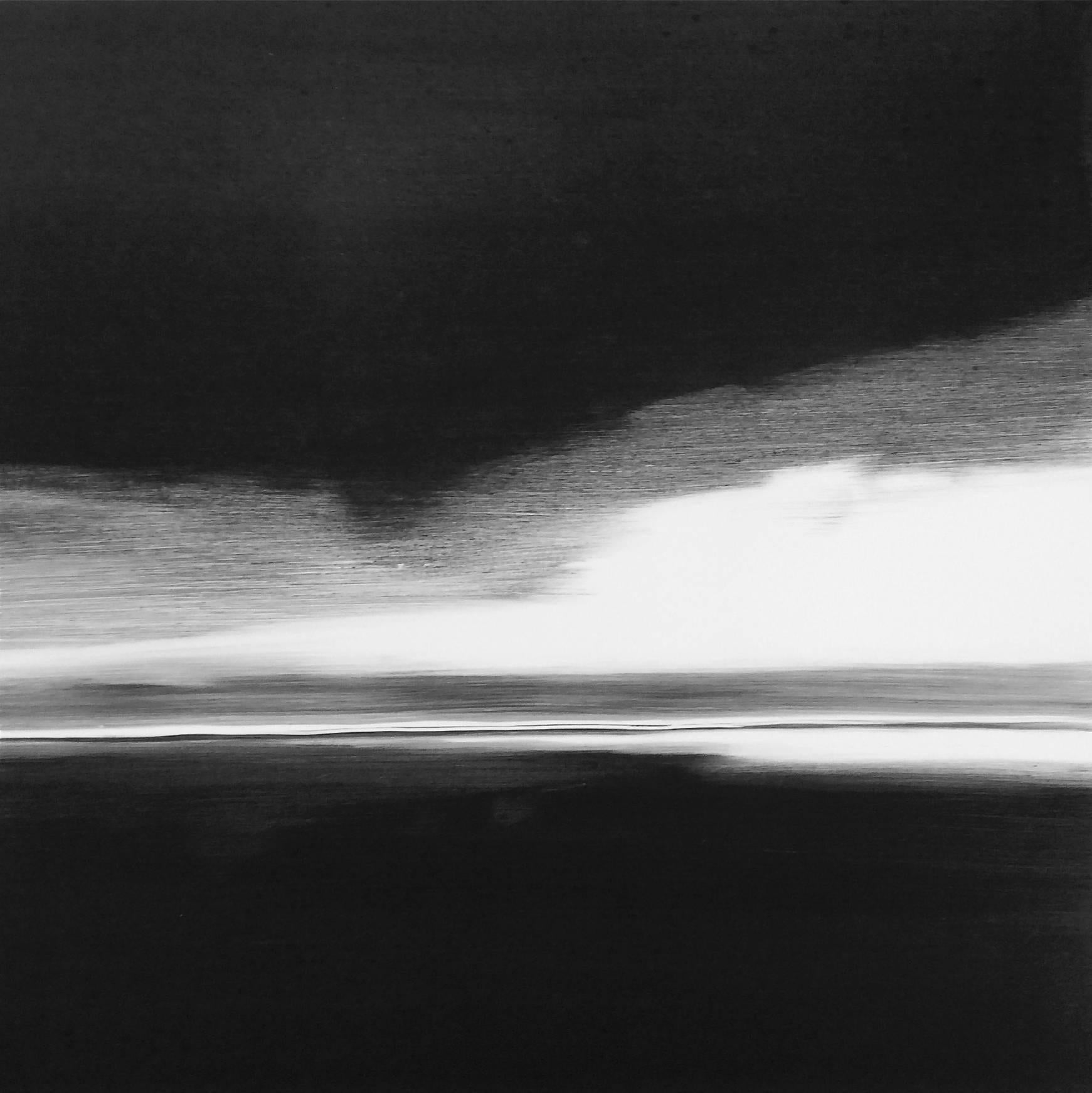 Frances Ashforth Landscape Print - Cumulonimbus/Carbon Black #2