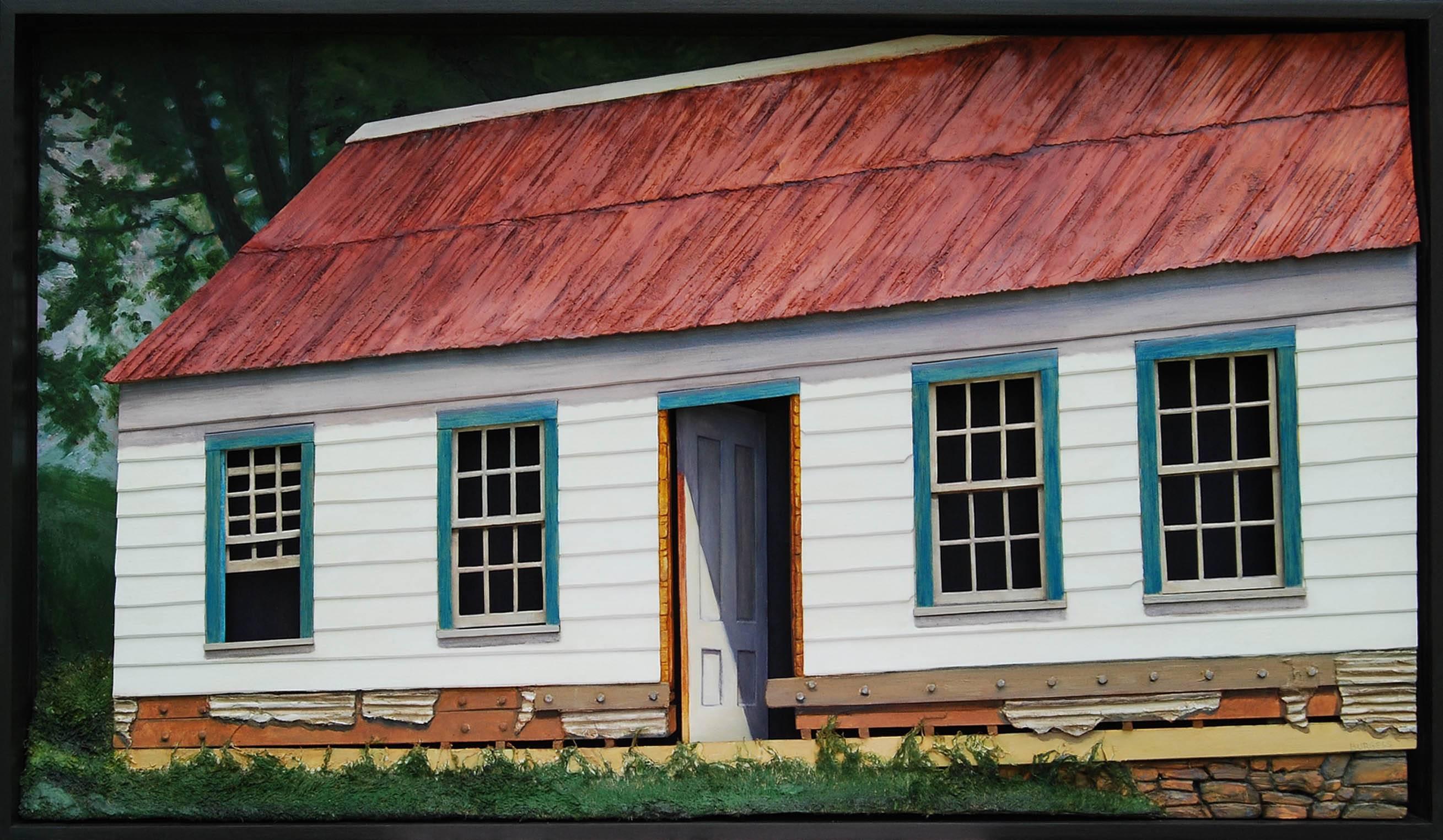 On the Way to William's - Mixed Media Art by Nancy Burgess