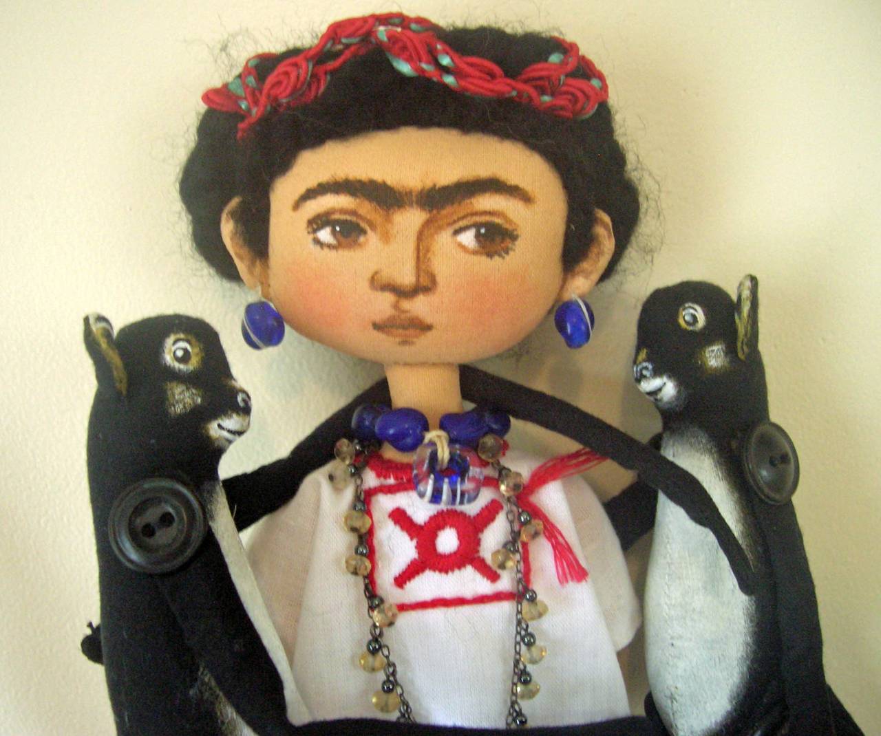 Frida Kahlo, "Self portrait with monkeys"