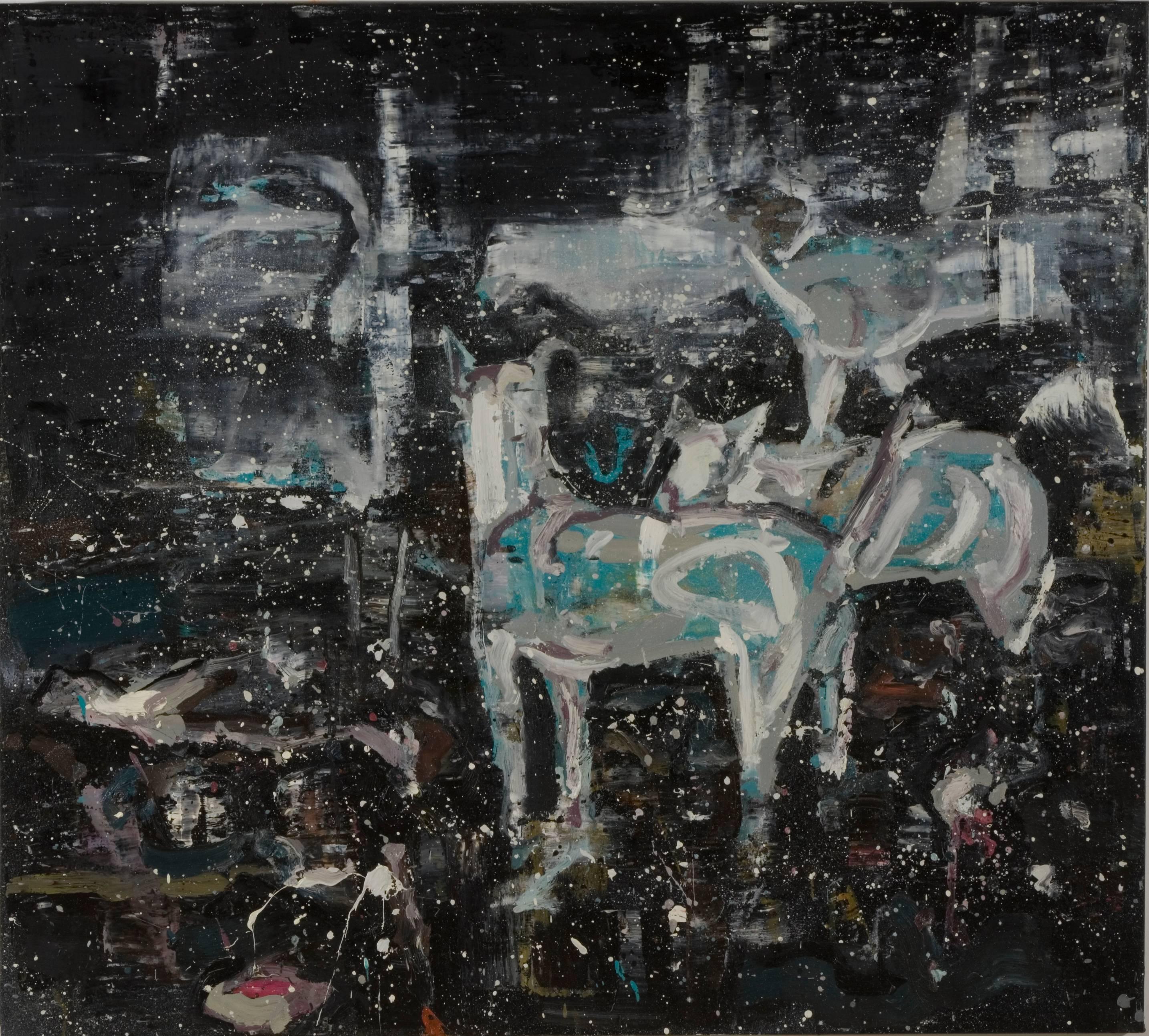 John Ancheta Abstract Painting - Dogs II