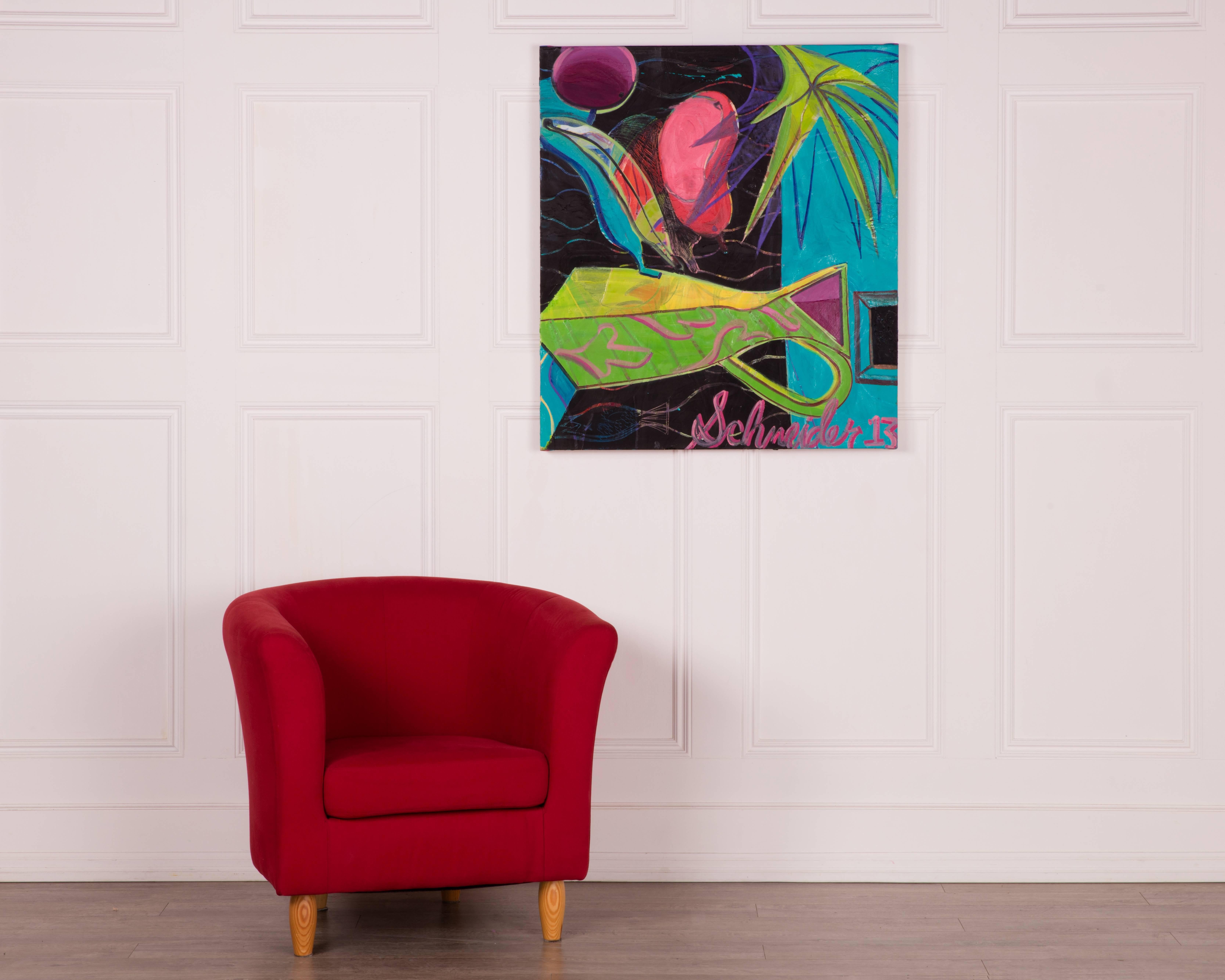 Tropical Punch - Contemporary Painting by Ryan Schneider