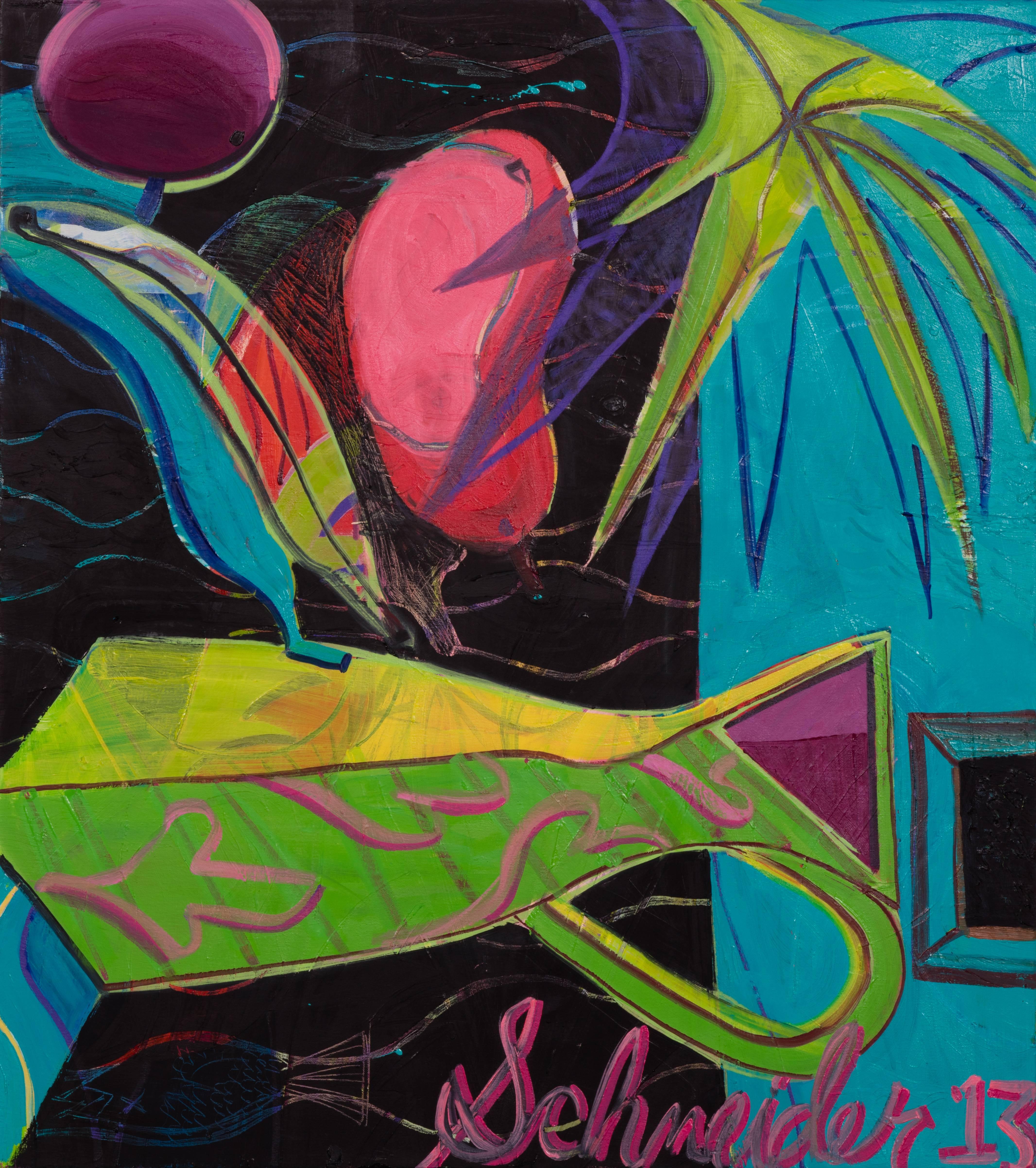 Ryan Schneider Abstract Painting - Tropical Punch