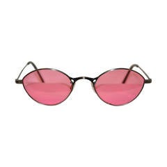 Vintage Oliver People Silver Frame with Rose Sunglasses