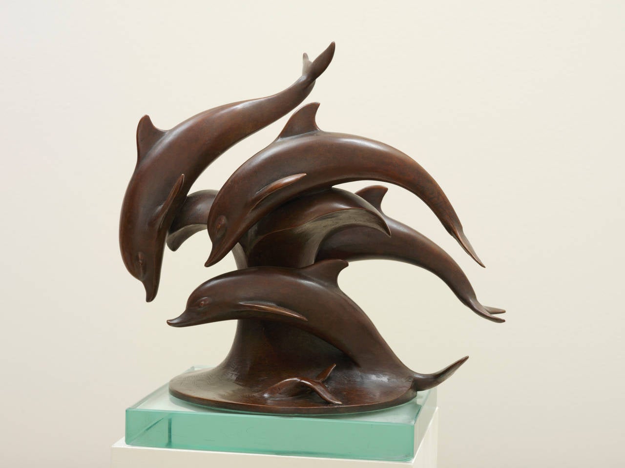 Gaston Lachaise Figurative Sculpture - Dolphins