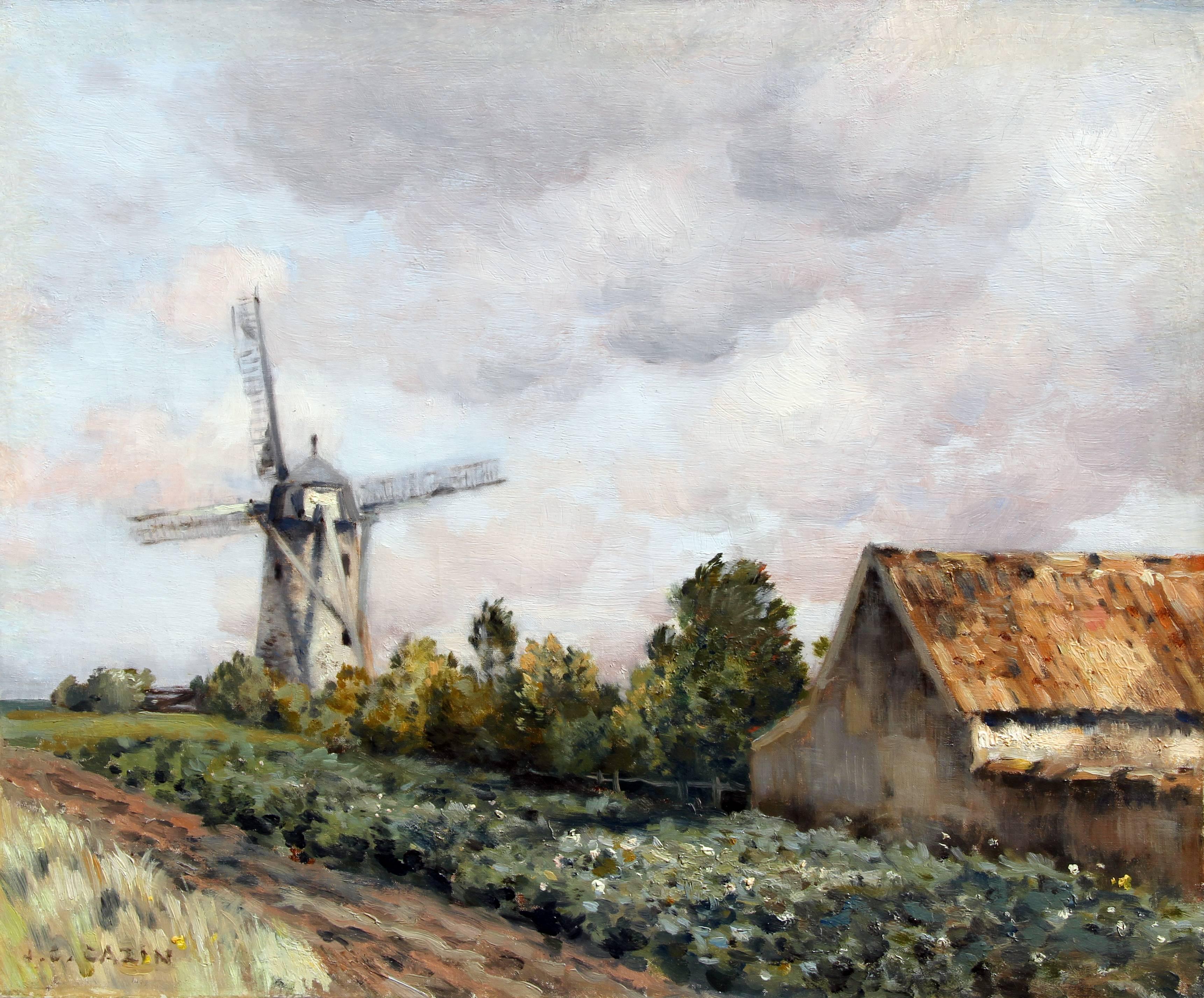 Jean Charles Cazin Landscape Painting - The Mill