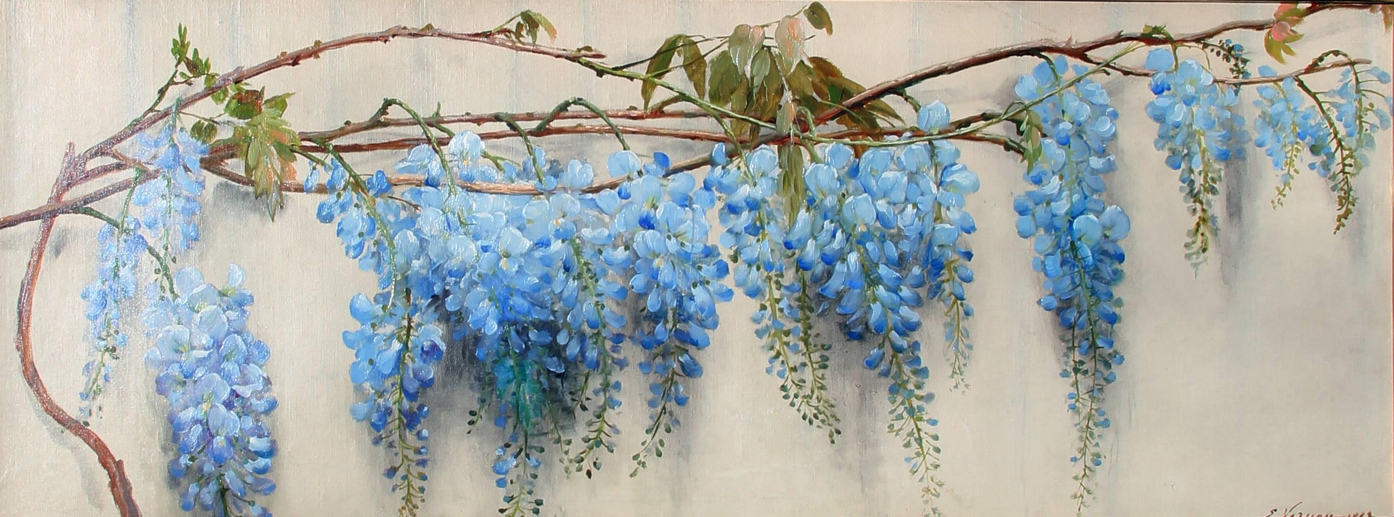 wisteria oil painting