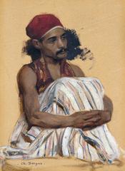 Study of an Arnaut, Oil on Paper, French
